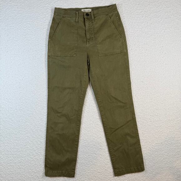 Madewell Pants - Madewell Stovepipe Fatigue Pants: TENCEL™ Lyocell Edition olive green size 27